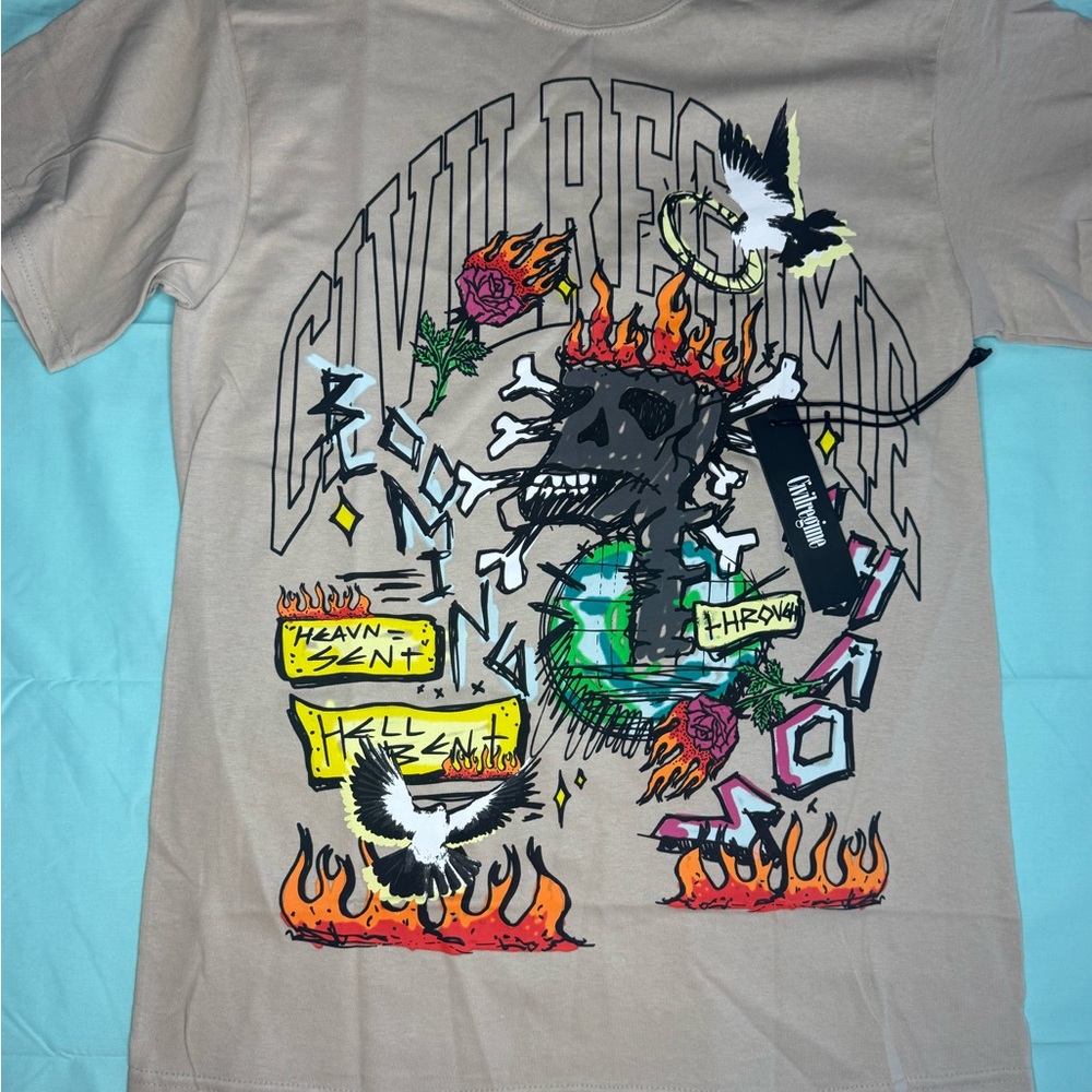 Civil Regime “Follow Me To The Gates” Graphic Tee. Brand New In Bag.